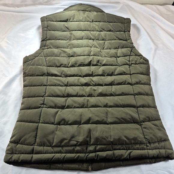 NWOT Special One Premium Collection Olive Green Puffer Vest Jacket For Women M - Picture 5 of 10